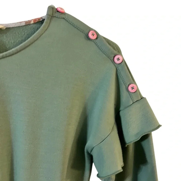 Matilda Jane Resting Day Romper Green Jumpsuit Jumper girls size 10 - Picture 5 of 9